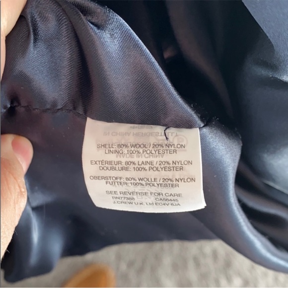 J Crew Collection Embellished Italian Wool Coat - Picture 9 of 10